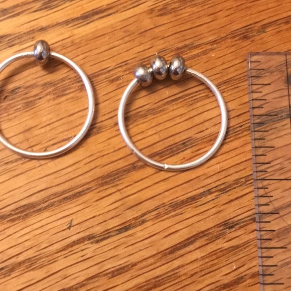 Figet spinning rings size 8 sterling silver - Picture 3 of 4